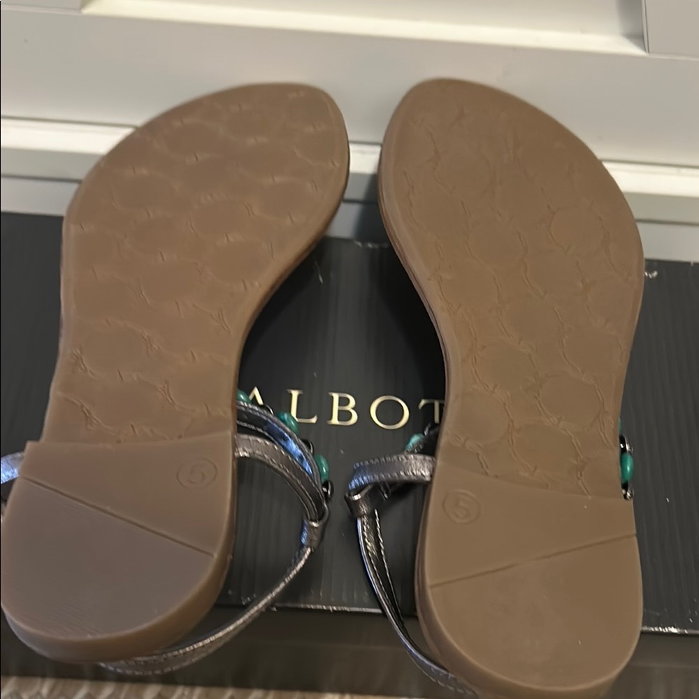 Talbots Green Beaded Sandals - Picture 5 of 5